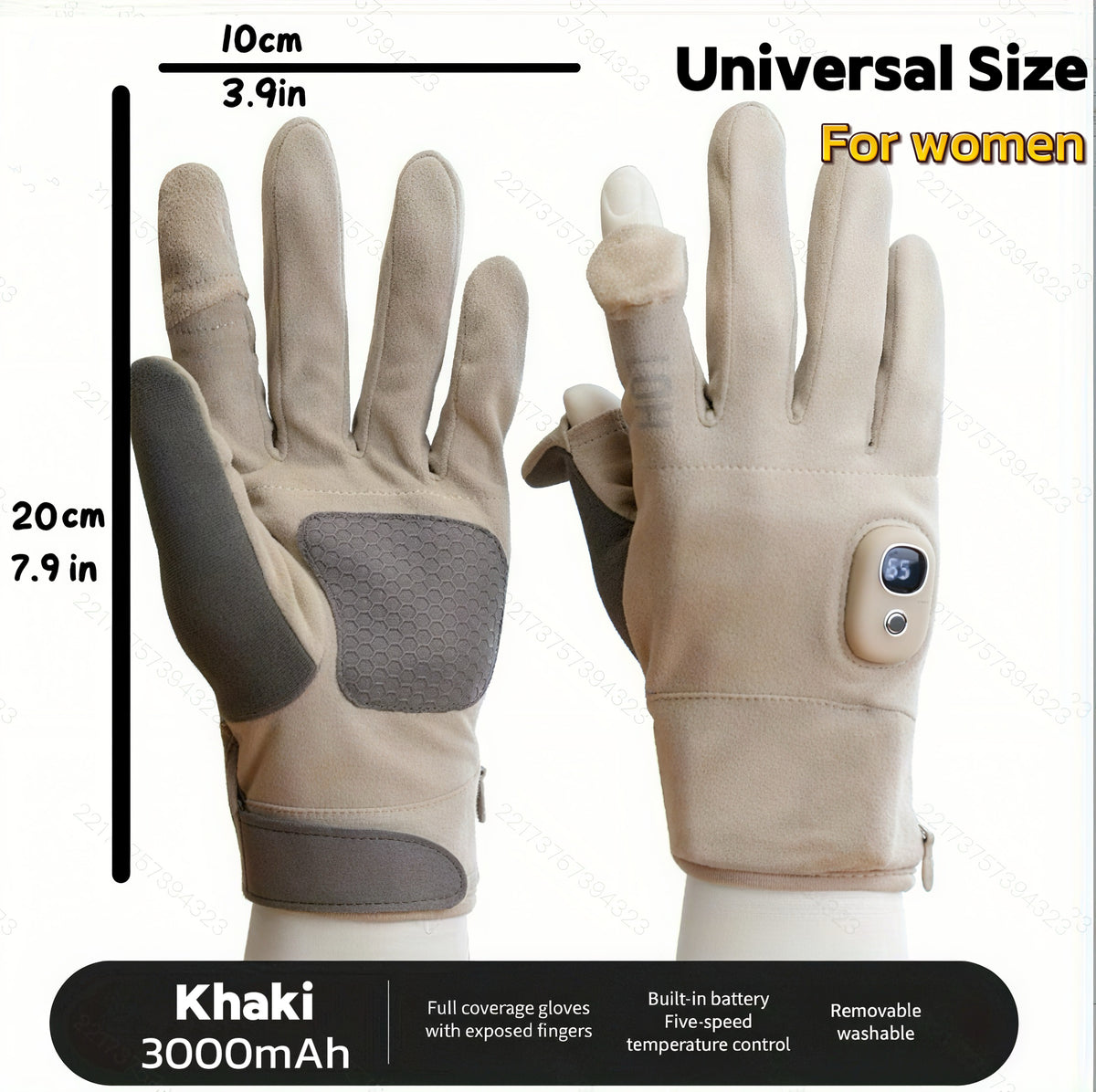 ThermoShield™ Full-Finger Rechargeable Heated Gloves