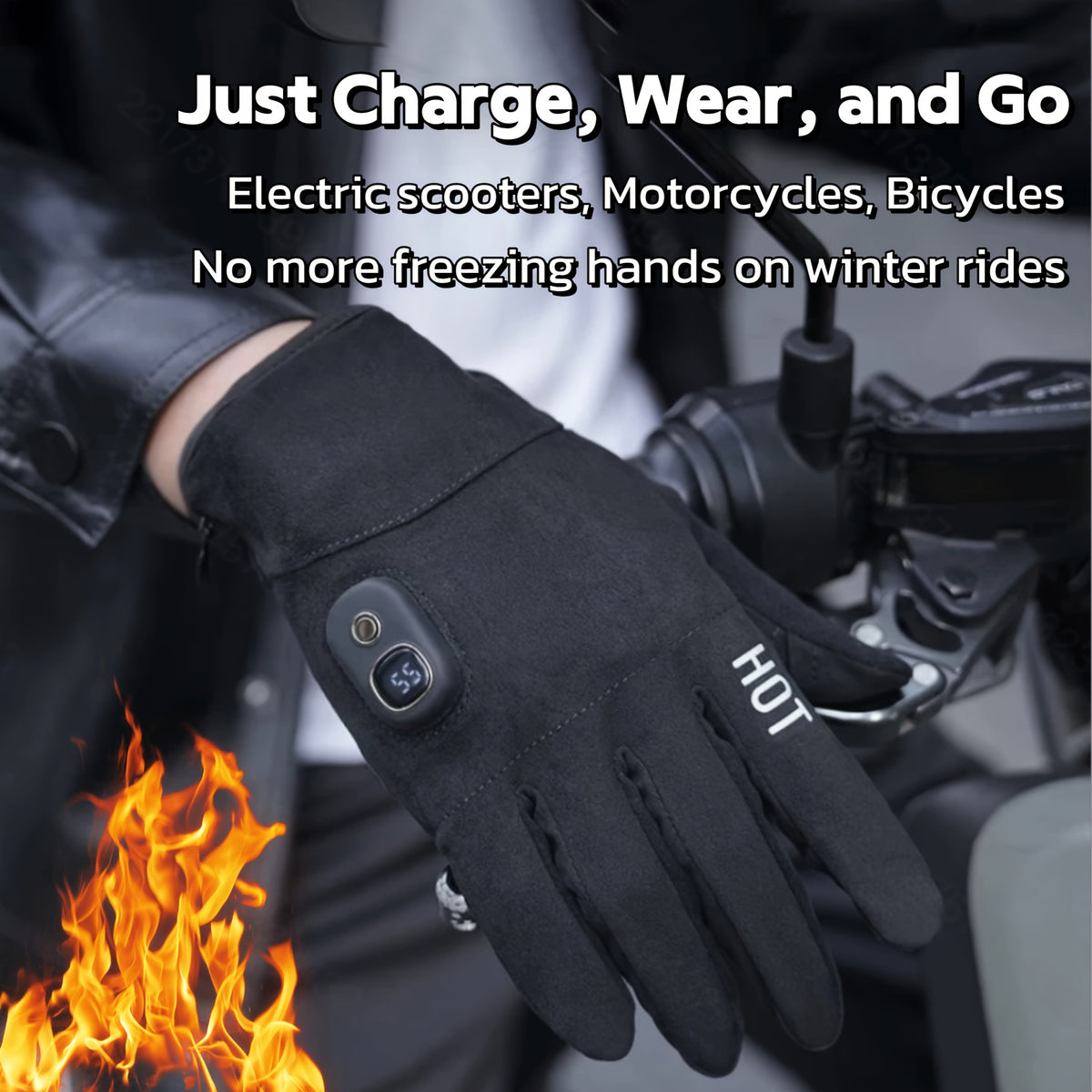 ThermoShield™ Full-Finger Rechargeable Heated Gloves